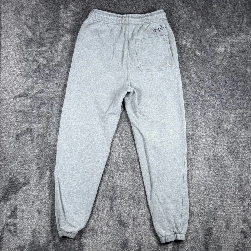 Jordan Essentials Fleece Sweatpants Grey Jumpman Joggers Mens Small